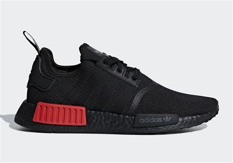 adidas nmd r1 schwarz mit rot|adidas nmd r1 men's.